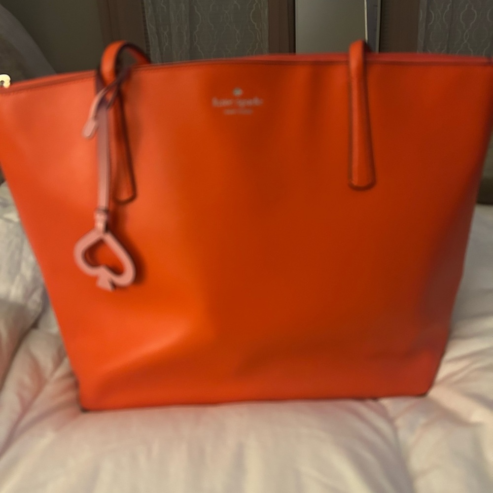 Kate Spade New York Red Orange Tote Bag - Picture 9 of 11